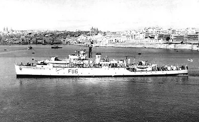 £1.99 • Buy Royal Navy Black Swan Class Frigate Hms Amethyst At Malta
