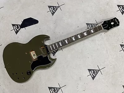 Epiphone SG Standard 61 Electric Guitar Husk Repaired Olive Drab Maestro • $280