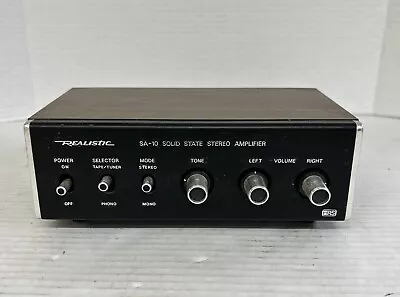 Realistic SA-10 Solid State Stereo Amplifier Model 31-1982B Amp Vintage UNTESTED • $19.99