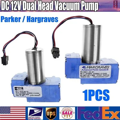 Parker/Hargraves BLDC DC 12V Brushless Dual Head Vacuum Pump Mini Diaphragm Pump • $14.99