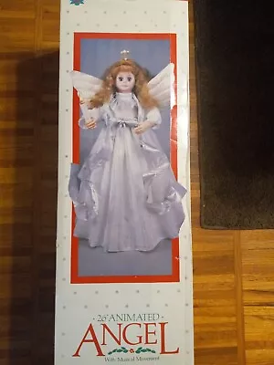 Vtg Motion Christmas Angel Doll Animated Illuminated Girl Doll 26  Tall  • $69.99