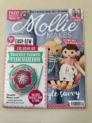 Mollie Makes Magazine Issue #66 With Crochet Flower Pincushion Kit • $16.95