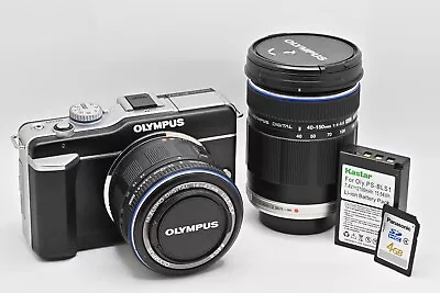 [Damaged Screen] Olympus PEN E-PL1 | 12.3MP Mirrorless Camera Kit + 2 Lens • $139.99