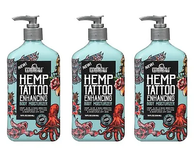 Malibu Tan Hemp Moisturizer Trio - Tattoo Brightening Formula Size 18-oz (3-pack • $39.99