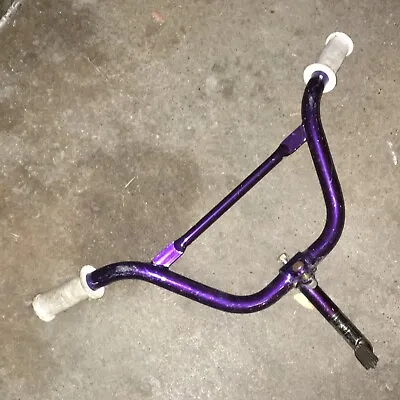 Purple 21  BMX Handlebars And Goose Neck Riser Stem Webco Redline GT Mongoose • $15.29