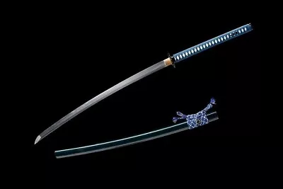 O-katana 9260 Spring Steel Japanese Samurai Sword Full Tang Batttle Ready Sharp. • $168.26