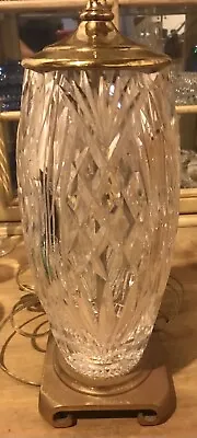 Waterford Crystal Lead Kilkenny Electric Table Lamp • $199