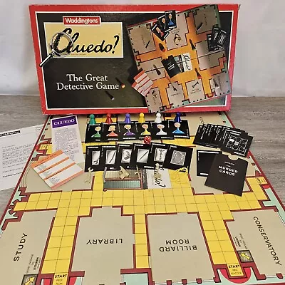 Cluedo Vintage 1989 Waddingtons Big Box The Great Detective Family Board Game  • £9.09