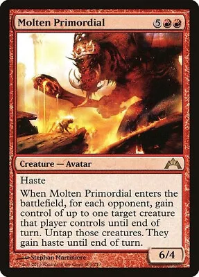 Molten Primordial 1x  MtG Gatecrash SP/NM Magic The Gathering Red Rare CNY • $0.99
