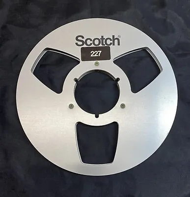Scotch 10 1/2” Empty Metal Take Up Reel 3” Center 3/8” Tape Area Nice Condition • $27.50