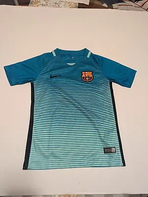 Nike FC Barcelona 2016/2017  Soccer Jersey Size Xs Kids Size 8 /10 FCB Barca • $29.99