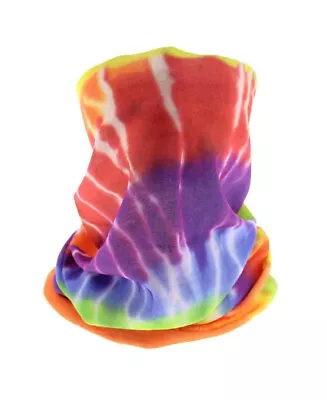 Unisex Rainbow Tie Dye Print Pattern Snood Neck Face Covering Breathable New • £3.99