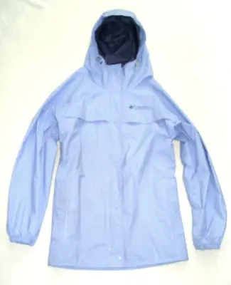 COLUMBIA WATER-RESISTANT HOODED RAIN Athletic L.L.BEAN Windbreaker Jacket Coat • £20.43