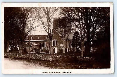 POSTCARD Long Clawson Church Near Melton Mowbray Leicestershire Real Photo RP • £7.99