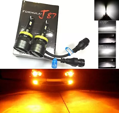 LED Kit G8 100W H11 Amber Two Bulbs Fog Light Replace Upgrade Stock Lamp JDM OE • $37.40