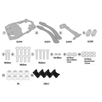 Givi SR9055 Rear Rack Fitting Kit For Royal Enfield Scram 411 (22-) • $127.31