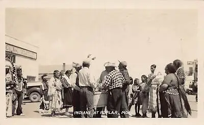 J78/ Poplar Montana RPPC Postcard C1950s Native American Indians 156 • $20.70