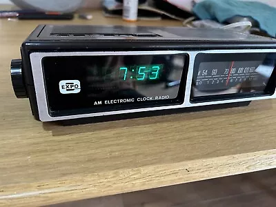 Retro Expo Alarm Radio Clock • $30