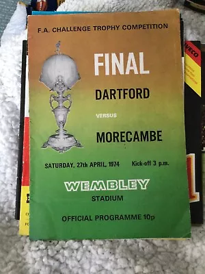 1974 Dartford V Morecambe FA Trophy Final • £0.99