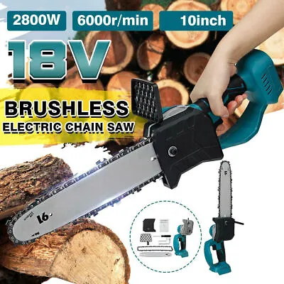 10'' Cordless Electric Wood Cutting Saw Cutter Chain Saw For Makita 18V Battery • $48.95