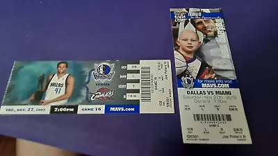 2 Tickets Dirk Nowitzki Vs Lebron James Dallas Mavericks Heat Cavaliers 2007 10 • $79.12