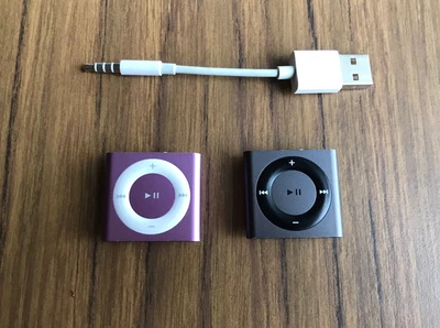 $40 • Buy Apple IPod Shuffle 4th Gen 2GB X 2. Pink & Grey