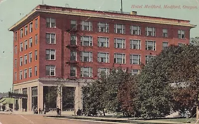 Medford Hotel Medford Oregon Postcard 1910 • $1.99