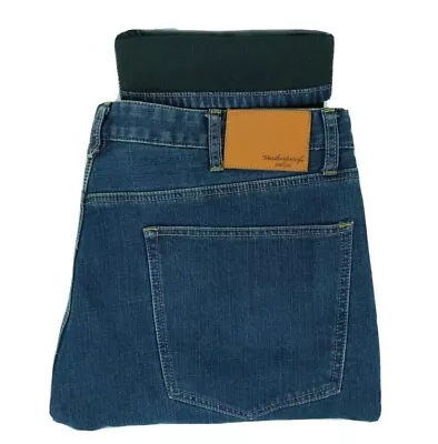 Weatherproof Vintage Fleece Lined Jeans Men's Size 42x32 Regular Fit Blue Denim • $19.95
