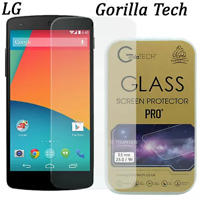 100% Genuine Gorilla Tempered Glass Film Screen Protector Shield For LG Nexus 4 • £3.99