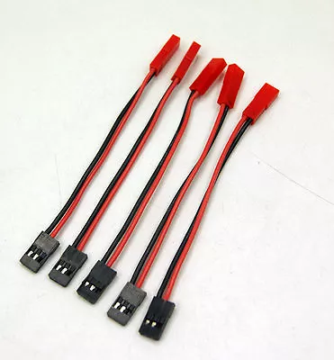 5pcs JST Female-JR/FUTABA/Spektrum Male Servo Connector Conversion Wire Adapter • $8