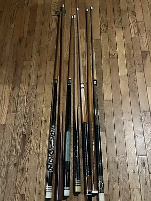 Lot Of 7 Vintage Pool Cues Sticks Billiards  • $24.99