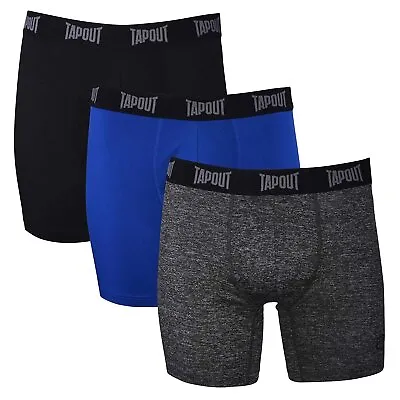 TapouT Mens Performance Boxer Briefs - 3-Pack Stretch Breathable No Fly Up To 5X • $12.99