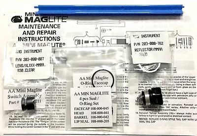 AA MINI MAGLITE  9 Piece Rejuvenation  Kit With New Tailcap. • $14.35