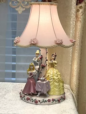 Vintage Disney Princess Lamp - Cinderella Sleeping Beauty Belle RARE NICE • $84.95