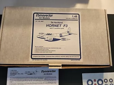 Dynavector 1/48 4807 De Havilland Hornet Vacuform Very Hard To Find! • $124.99