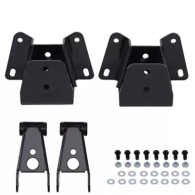 4  Rear Drop Lowering Shackles Hangers Kit For Ford F100 F150 2WD 1973-1996 • $69.99