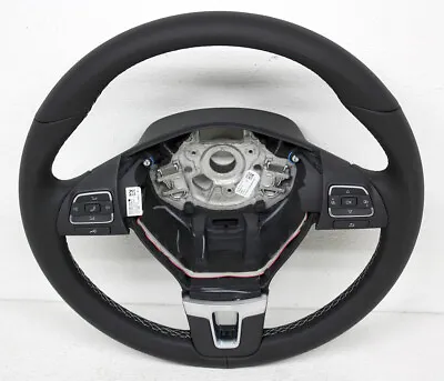 OEM For 2012-15 Volkswagen Passat 561-419-091-G-EGZ Black Leather Steering Wheel • $227.24