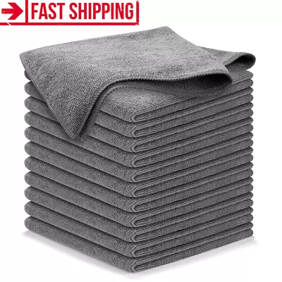 12 Pack - Microfiber Cleaning Cloth No-Scratch Rag Car Polishing Detailing Towel • $14.95