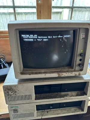 £107 • Buy 2 X IBM PC XT 5160 + Colour Monitors - 1 Working
