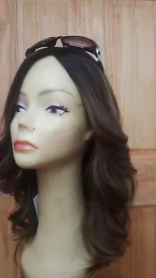 Malky Wigs Sheitel European Multidirectional Rooted 18  Light Medium Brown • $1500