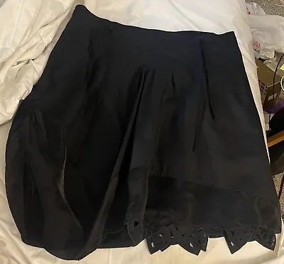 Marithe Francois Girbaud Black Skirt Women's 26 US Quirky A-Line Excellent • $105