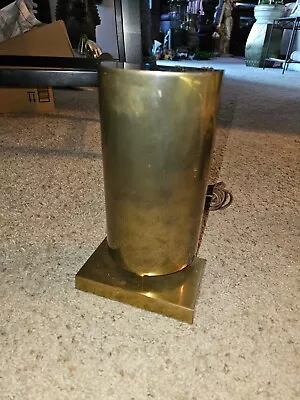 Vintage MCM Chapman Mid Century Modern Brass Lacquer Light Lamp 9½  X 5½  • $249.99