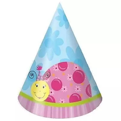 Lil Lady Bug Birthday Party Cone Hats Favors 8 Per Package New • $3.95