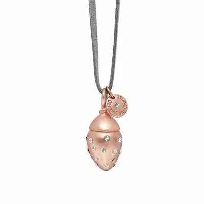 Crystal Rose Gold Necklacewith Acorn Design Gift For Christmas Under £10 • £12.50