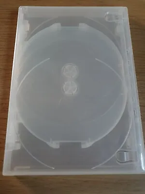 Clear Replacement Empty DVD Cover - Holds 4 Disc / CD Storage Case 14mm Spine • £3.99