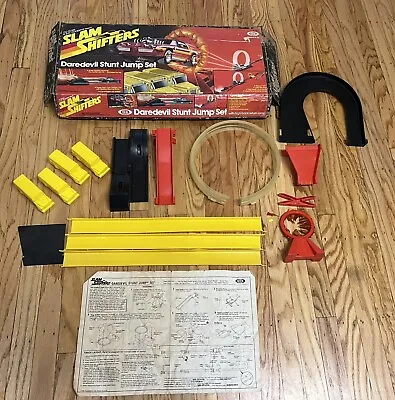 VTG 1982 Ideal Slam Shifters Daredevil Stunt Jump Set Diecast NOT Matchbox • $24.95