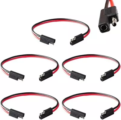 2 Pin Quick Disconnect Wire Harness SAE Connector 5 Pack Heavy Duty Cable 12  12 • $15.99