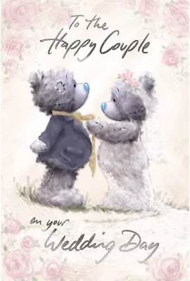 Me To You To The Happy Couple Wedding Day Card Tatty Teddy • £4.25