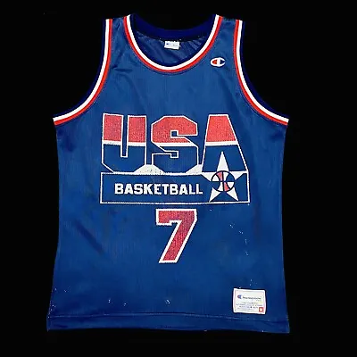 £52.04 • Buy 1994 USA Champion Kemp Dream Team 2 NBA Basketball Jersey Jordan Kobe M