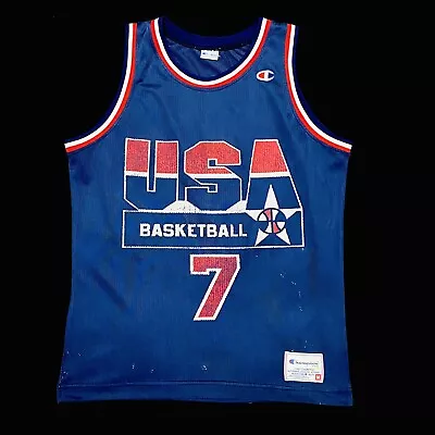 £46.91 • Buy 1994 USA Champion Kemp Dream Team 2 NBA Basketball Jersey Jordan Kobe M
